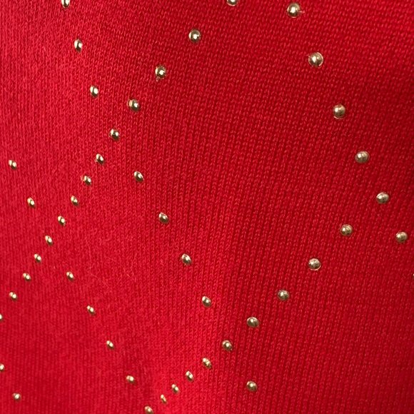 Tommy Hilfiger Sweater L Red 100% Cotton - Picture 3 of 11